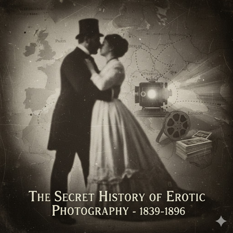 19세기 다게레오타입 스타일의 흑백 이미지.