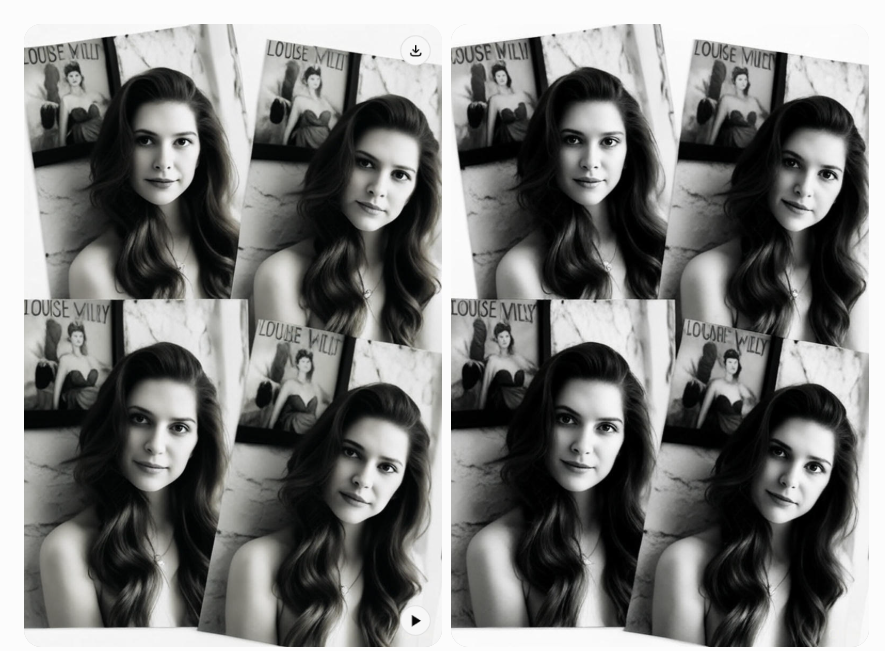 1851년 물랭 누드 카드 컬러링 세트 4장 콜라주